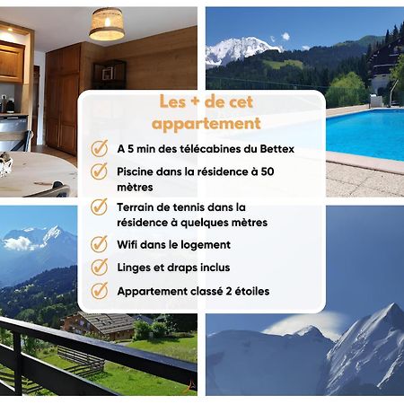 Duo Des Alpages Vue Exceptionnelle Sur Le Mont Blc Apartment Сен-Жерве-ле-Бен Екстериор снимка