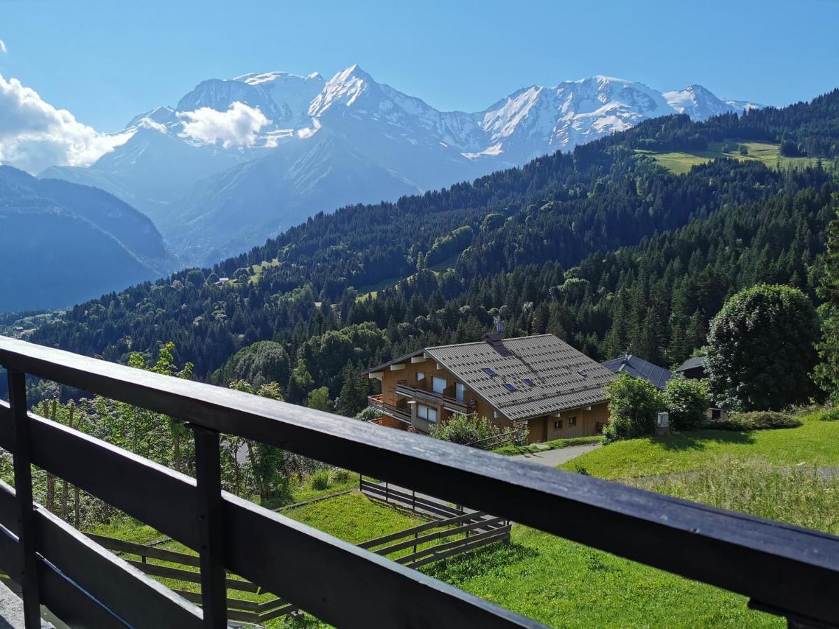 Duo Des Alpages Vue Exceptionnelle Sur Le Mont Blc Apartment Сен-Жерве-ле-Бен Екстериор снимка