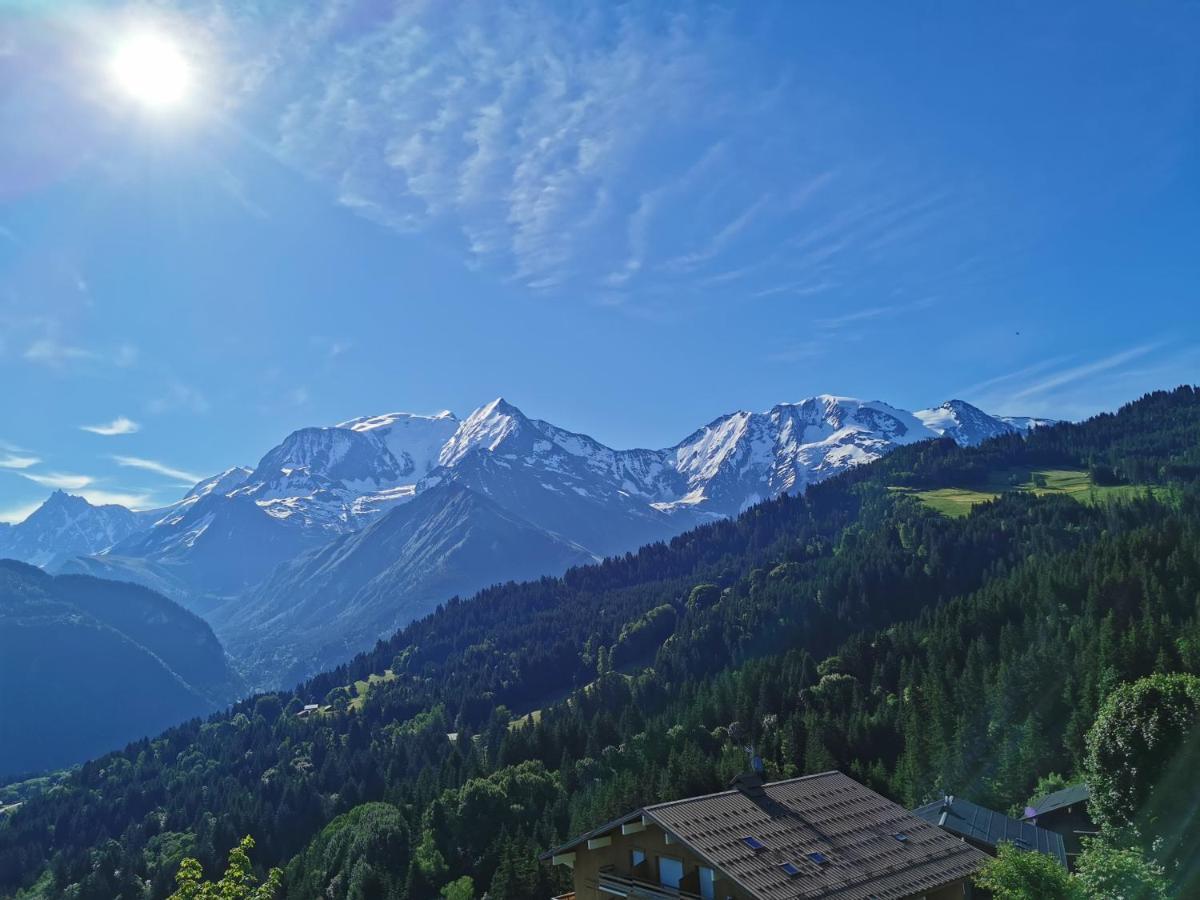 Duo Des Alpages Vue Exceptionnelle Sur Le Mont Blc Apartment Сен-Жерве-ле-Бен Екстериор снимка